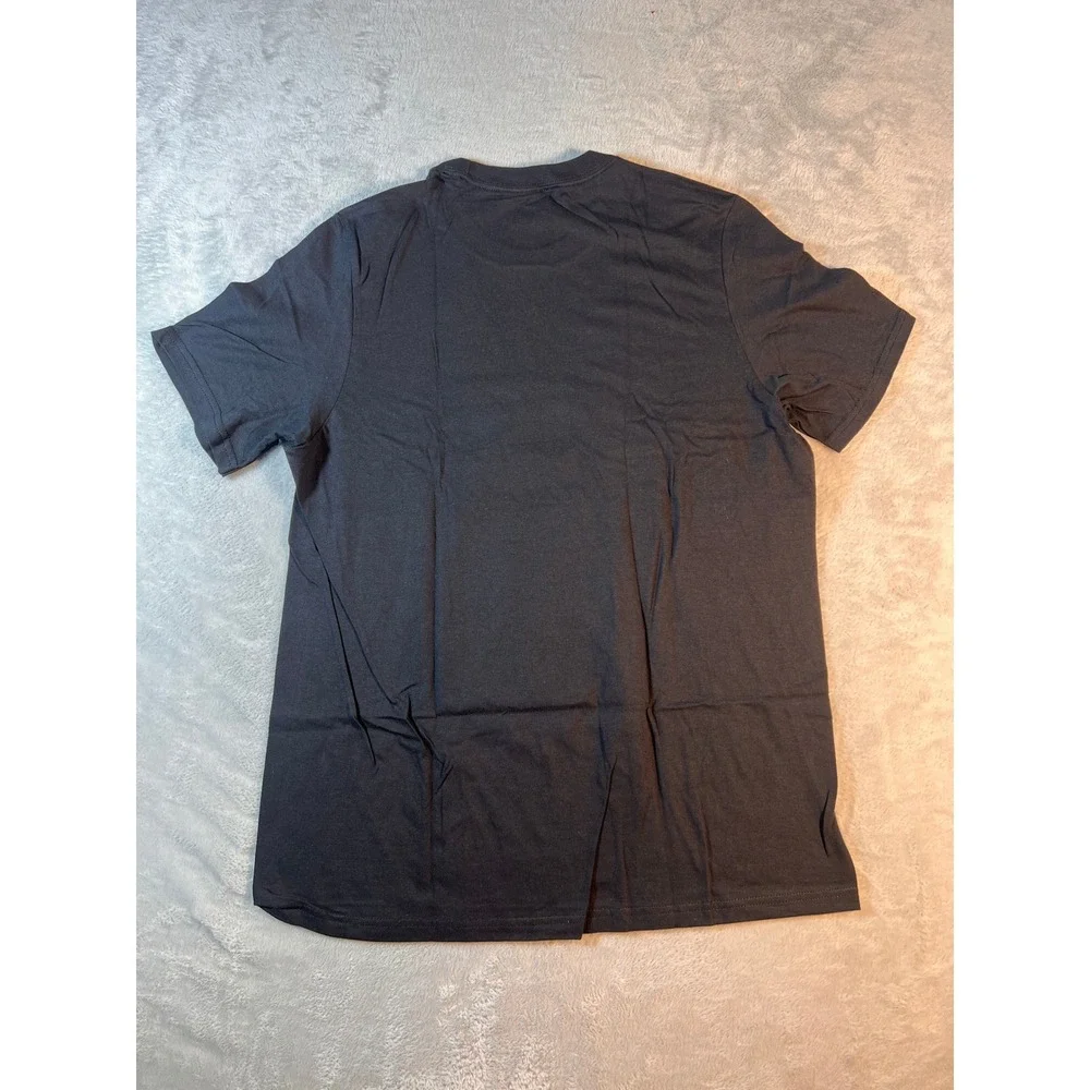 Adidas Men Basic BOS Tee Shirt Black Orbit Green Short Sleeve L